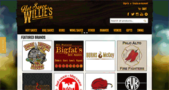 Desktop Screenshot of hotsaucewillies.com
